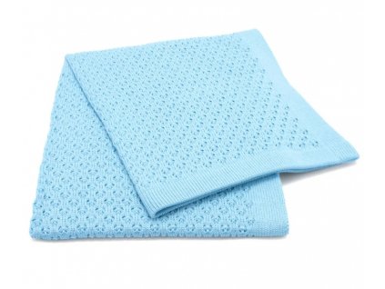 lumima detska pletena deka MIMMI modrá