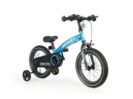 QPLAY Dětské kolo MINIBY 3v1 Blue