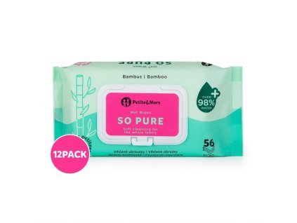 PETITE&MARS Ubrousky vlhčené SO PURE bambusové bioodbouratelnéObrázek_(1)