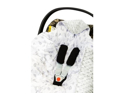 BO2208GRY010 bomimi zavinovaci deka do autosedacky minky lesni zviratka seda 2