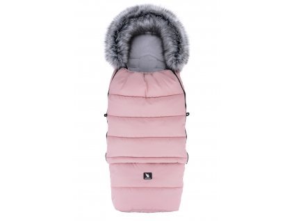 COTTONMOOSE Zimní pytel Combi YUKON 3v1 - PINK/grey - šedá kož.