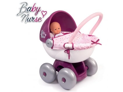 20605 smoby hluboky kocarek pro panenku violette baby nurse 18m