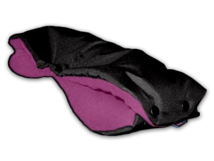 IVEMABABY Rukávník na kočárek SPORT Pad ČERNÝ Fialový fleace
