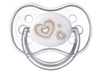 CANPOL BABIES A - 22/562 šidítko 0-6m silikon třešínka NEWBORN BABY - Krémové