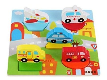 kabi barevna 3d drevena skladacka dopravni prostredky 36m 5