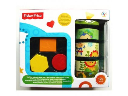 FISHER PRICE DŘEVO: FP mé první  dřevěné PUZZLE PYRAMIDA