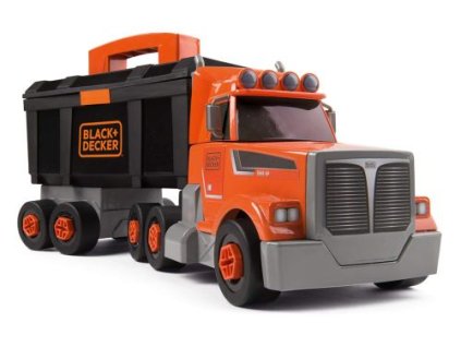 22354 smoby kamion s pracovnim kufrikem black decker truck a 60 doplnku s naradim