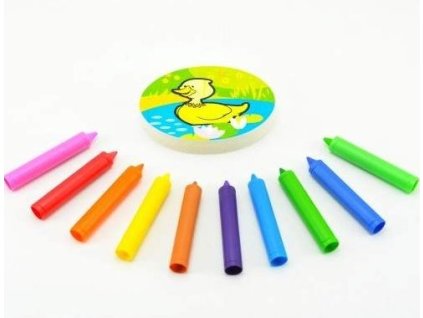 mpz pastelky do vany moje prvni zviratka 10 ks s houbickou