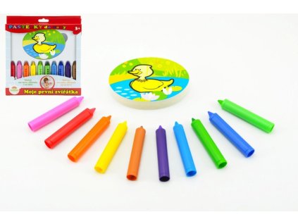 mpz pastelky do vany moje prvni zviratka 10 ks s houbickou 3