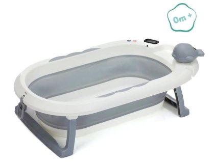 fillikid skladaci detska vanicka beluga s teplomerem white grey