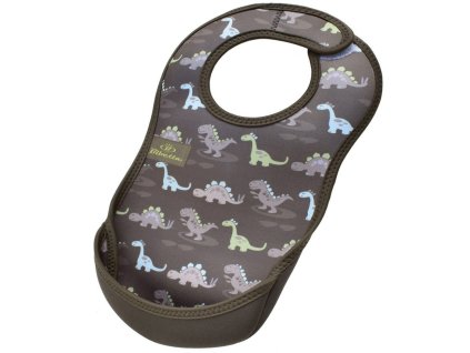 22939 bibetta neoprenovy bryndak ultrabib khaki dinosaurus