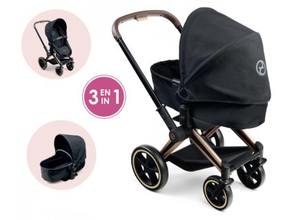 CO141870 smoby corolle Kočárek Cybex Black 3 v1 pro panenky