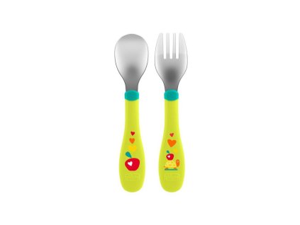 25657 chicco lzicka vidlicka nerez zelena 18m