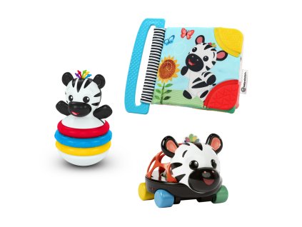 BABY EINSTEIN Dárkový set multisenzorických hraček Zen the Zebra