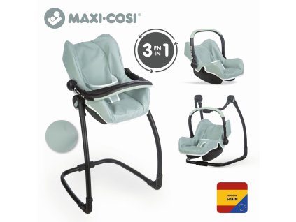 Smoby Maxi Cosi Set 3v1 Autosedačka a židlička pro panenku