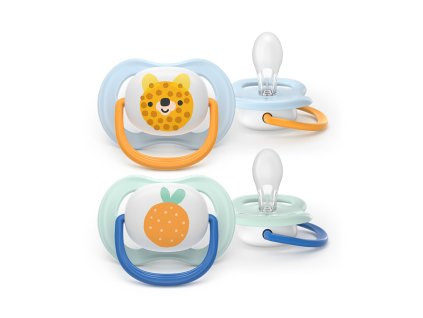 Philips AVENT Šidítko Ultra air obrázek 0-6m chlapec, 2ks