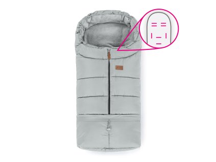 PETITE&MARS Fusak nastavitelný 3v1 Jibot Horizontal Quiet Grey