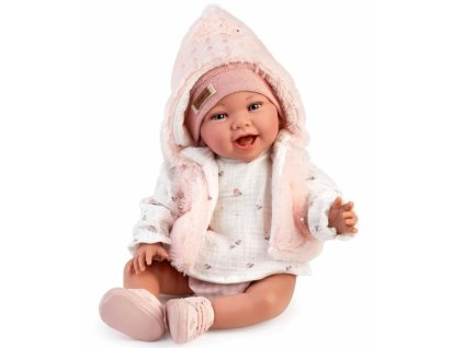 Guca 10284 OLIVIE zátěžová realistická panenka miminko s měkkým látkovým tělem 42cm
