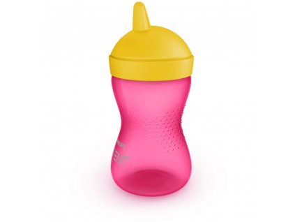 29299 avent hrnecek 300 ml grippy divka tvrda hubicka ruzovy