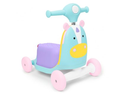 30199 skip hop zoo odrazedlo 3v1 ride on do 20kg jednorozec