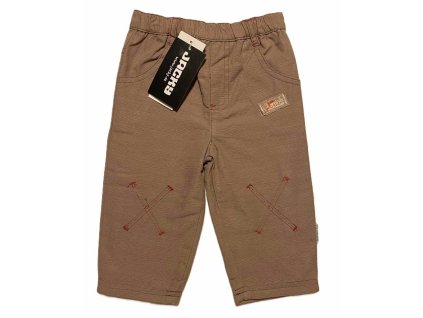 jacky zateplene kalhoty bavlnene hnede