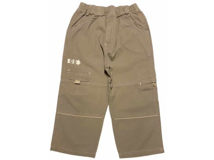 caiba chlapecke kalhoty platene hnede 1