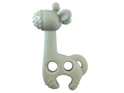 diaperchamp silikonove kousatko zirafa bite me raff light green 3m
