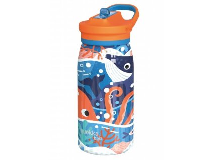 quokka nerezova termolahev s pitkem pop kids ocean 445 ml