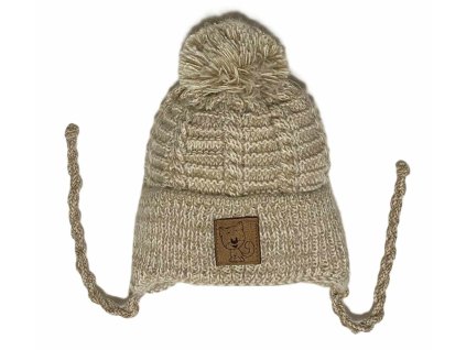 46 636 ajs pletena zimni cepice cat hneda