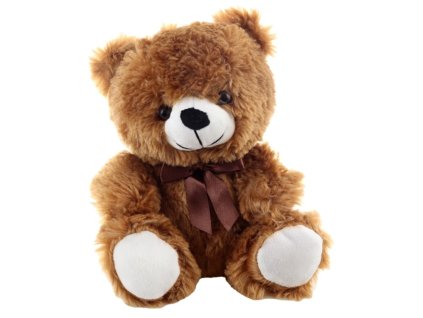 plysovy medved hnedy 25 cm hneda masle 0m