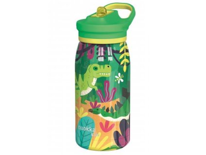 quokka nerezova termolahev s pitkem pop kids dinosaurus jungle 445 ml