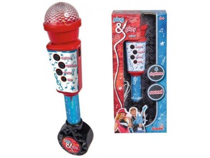 SIMBA Elektronický mikrofon 28 cm, vstup pro MP3
