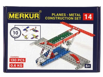 34000014 stavebnice merkur 014 letadlo 10 modelu 130 dilu 1
