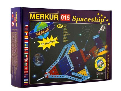 34000015 stavebnice merkur 015 raketoplan 10 modelu 195 dilu