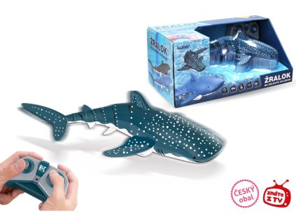 rc zralok obrovsky na dalkove ovladani do vody 35cm