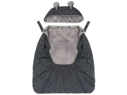 fillikid zatepleny potah fusak na nositko coral fleece grey