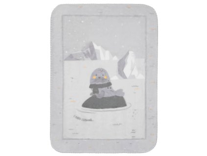 kikkaboo detska deka super soft 140x110cm seally me