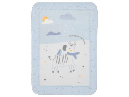 kikkaboo detska deka super soft 140x110cm stripy friends