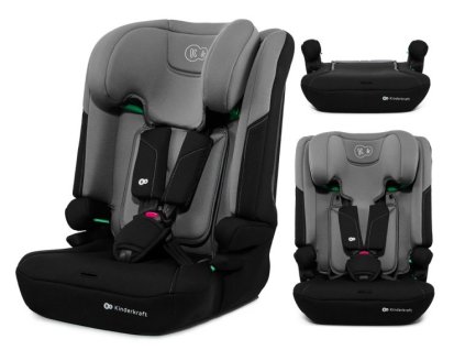 kinderkraft i comfy i size dark grey autosedacka 76 150 cm