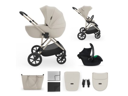 kinderkraft prime 3 sand dune 3v1 kocarek kombinovany autosedacka