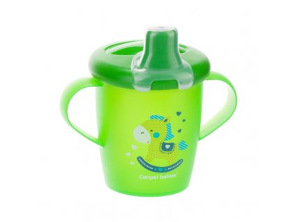 canpol babies nevylevaci hrnecek toys 250ml zeleny 2