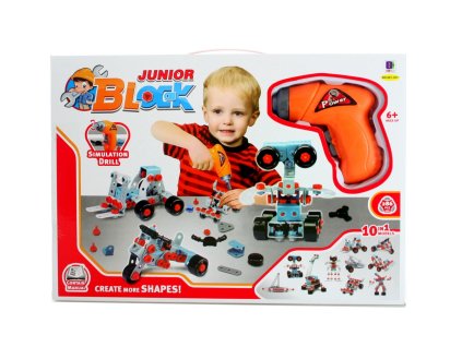 junior block 10v1 stavebnice s vrtackou