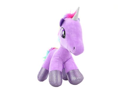 plys jednorozec fialovy 32 cm
