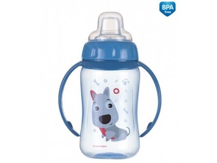 4378 canpol babies treninkovy hrnecek cute animals se silikonovym pitkem a uchyty 320ml pejsek