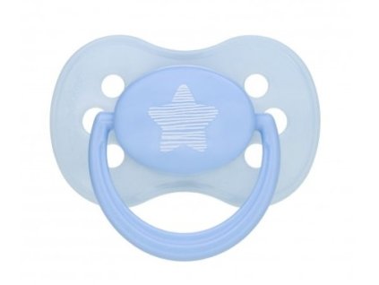 canpol babies dudlik 6 18m silikonovy tresinka pastels modry