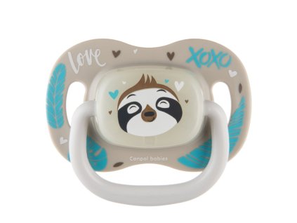 canpol babies 34 934 dudlik silikonovy tresinka exotic animals 6 18m 1k lenochod