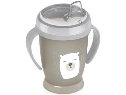 LOVI 35/344 Hrníček nevylévací 250ml BUDDY BEAR s úchyty 12m+