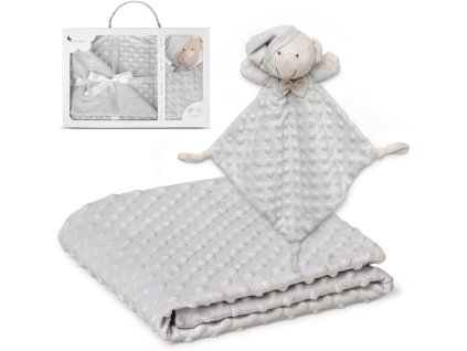 interbaby deka mekka kulicky 80x110cm pritulka seda