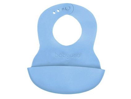 835 05 BABYONO Bryndák měkký plastový s kapsou bez BPA blue