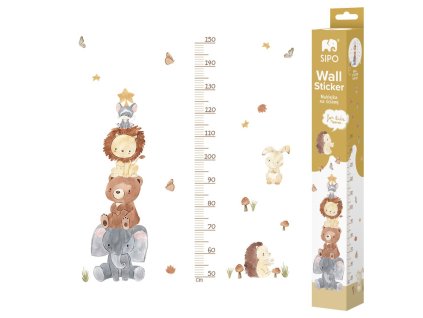 sipo nastenne samolepky do detskeho pokoje animal pyramid metr